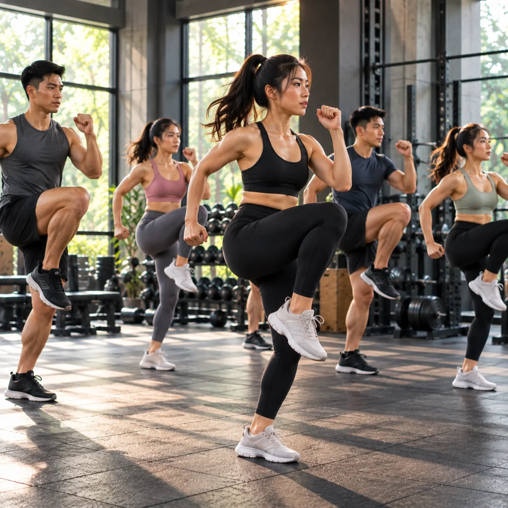 Lớp nhóm Zumba, Aerobic